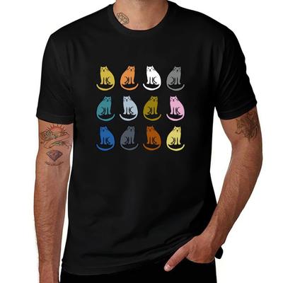 Cat Collection T-Shirt T Shirt Man Cotton Man T Shirts Graphic T-Shirt