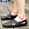 Mode Herren Freizeitschuhe Neue Rutschfeste Flats Leder Mode Herren Wanderschuhe Herren Handgefertigte Sandalen Allround Herren Slipper