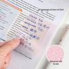 Transparent Pearlescent Sticky Notes: Waterproof, Tearable Memo Paper for Students, High-Value, Ins Style, Quick-Drying.