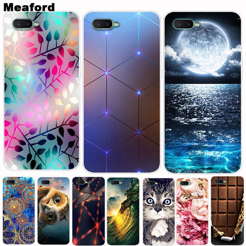 Pro OPPO RX17 Neo Pouzdro Kryt na telefon Měkký silikonový Tištěný zadní kryt Coque Pro OPPO RX17 Neo CPH1893 RX 17 Neo Kryt RX17Neo Capa
