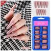 100pcs Long Fake Nails Full Cover False Nail Coffin Tips Ballerina Art Manicure