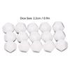 Dados Blancos Lisos, 30 Piezas Dados Poliedros de Plástico Escribibles para Enseñanza Dados de 12 Caras Dados de Plástico Lisos Educativos Dados Lisos Impermeables para Juegos de Mesa,