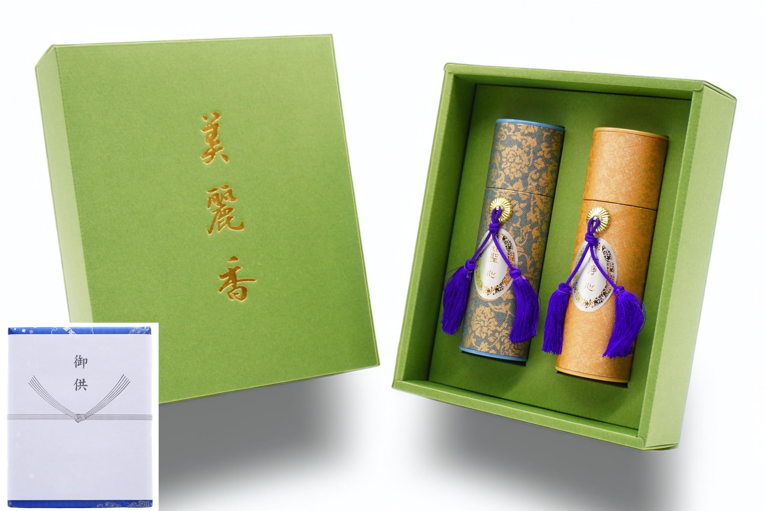 

[Beautiful Incense Two-Type Incense] Incense Set: Agarwood and Sandalwood Scents, Smoke-Free Incense, Gift Wrapping, and Gift Wrapping, Perfect for