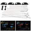Car LED Ambient Light Dual Color Door Panel Console Atmospheres Lamp Fit for 5 Series F10 F11 2010‑2016Black Door Bowl