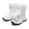 Women's Winter Leather Boots Women Winter Shoes Keep Warm Non-slip Black Snow Boots Ladies Lace-up  White Boots