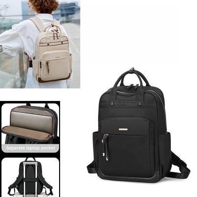 Ladies Laptop Handbag Multi-compartment Commuter Backpack Nylon Backpack