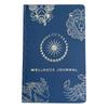 Midnight Blue Wellness Journal – 120 Pages – Silver Zodiac