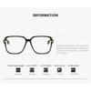 New Stylish Large Frame Photochromic Myopia Glasses Women Men Fashion Color Changing Anti Blue Light near Sight Eyeglasses  -4.0