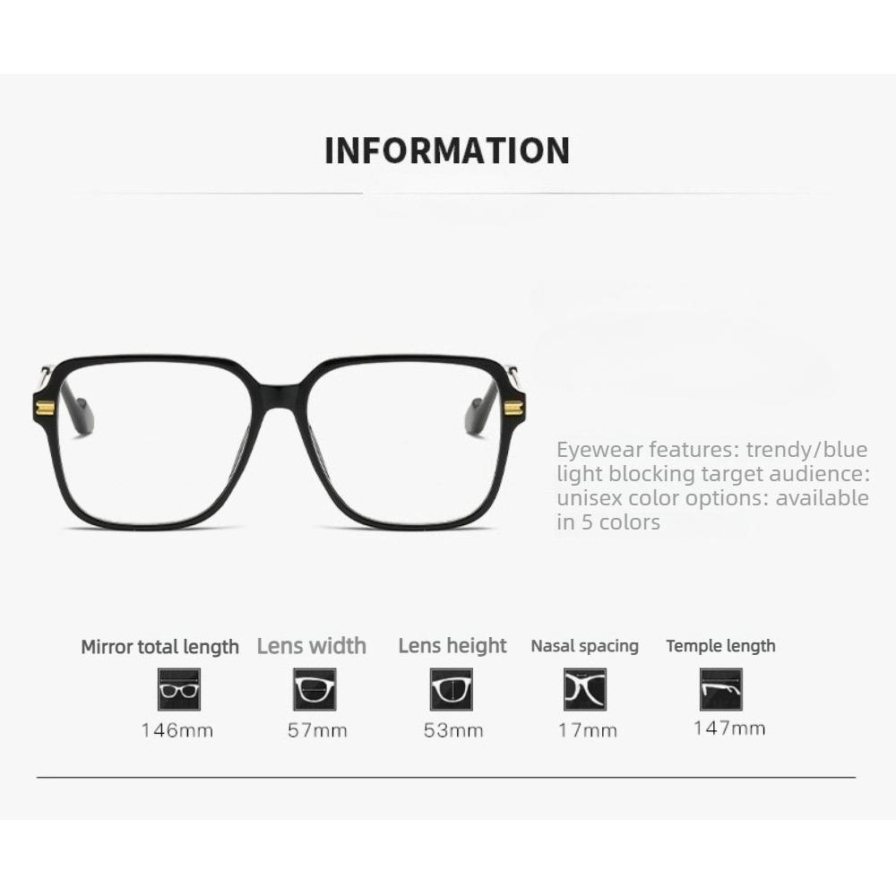 New Stylish Large Frame Photochromic Myopia Glasses Women Men Fashion Color Changing Anti Blue Light near Sight Eyeglasses  -4.0