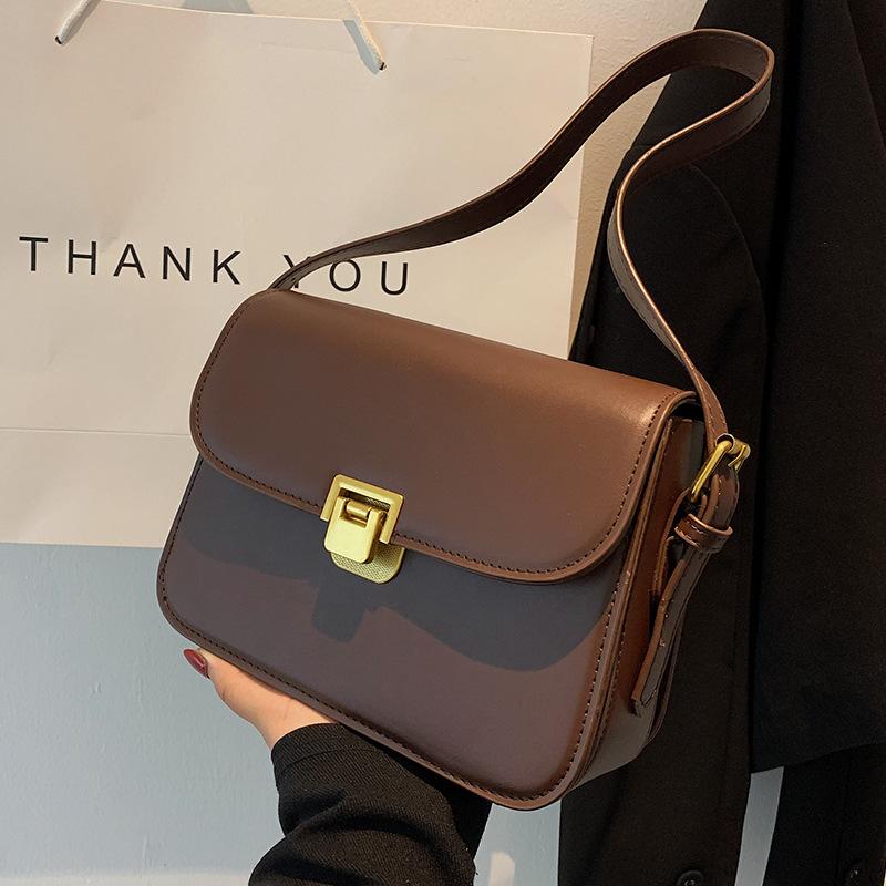 Small bag women's new fashion texture niche messenger bag women's shoulder small square bag versatile