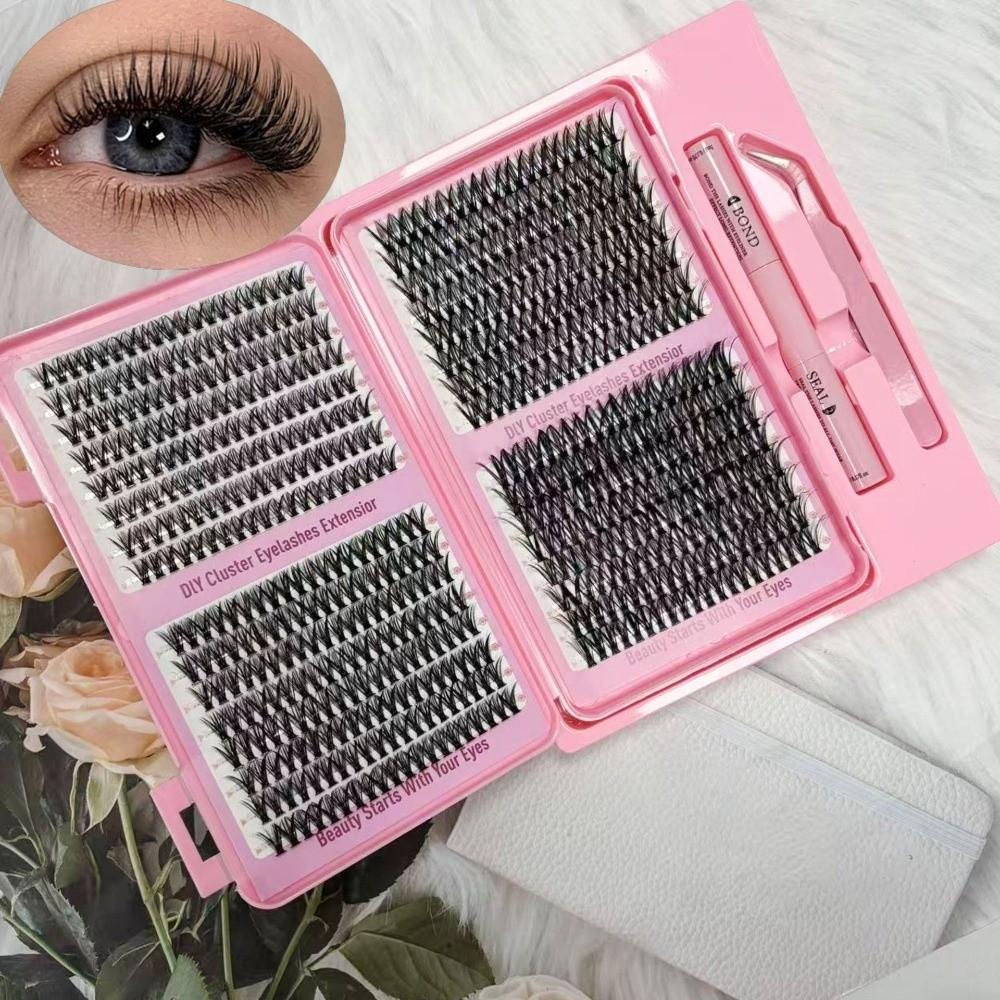 Thick Long Faux Cils Natural Look DIY Lashes Book New 3D Volume Eyelashes Eye Makeup