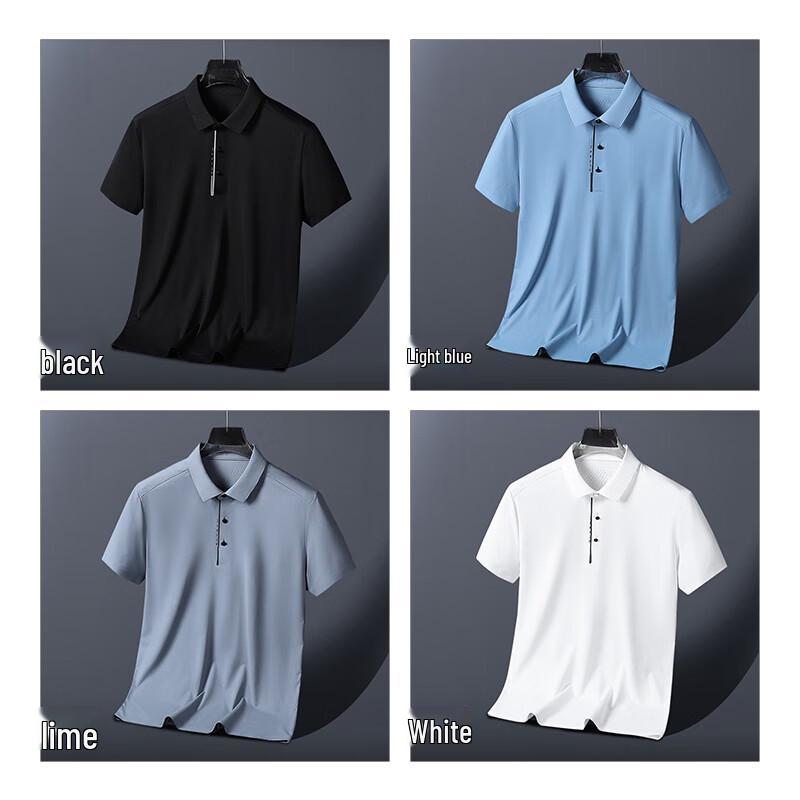 Jeanswest Men's Ice Silk Short-Sleeve Polo Shirt