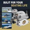 Boat Carburetor 66M-14301-11-00 Fit for Yamaha 15hp Outboard Engine 4 Stroke