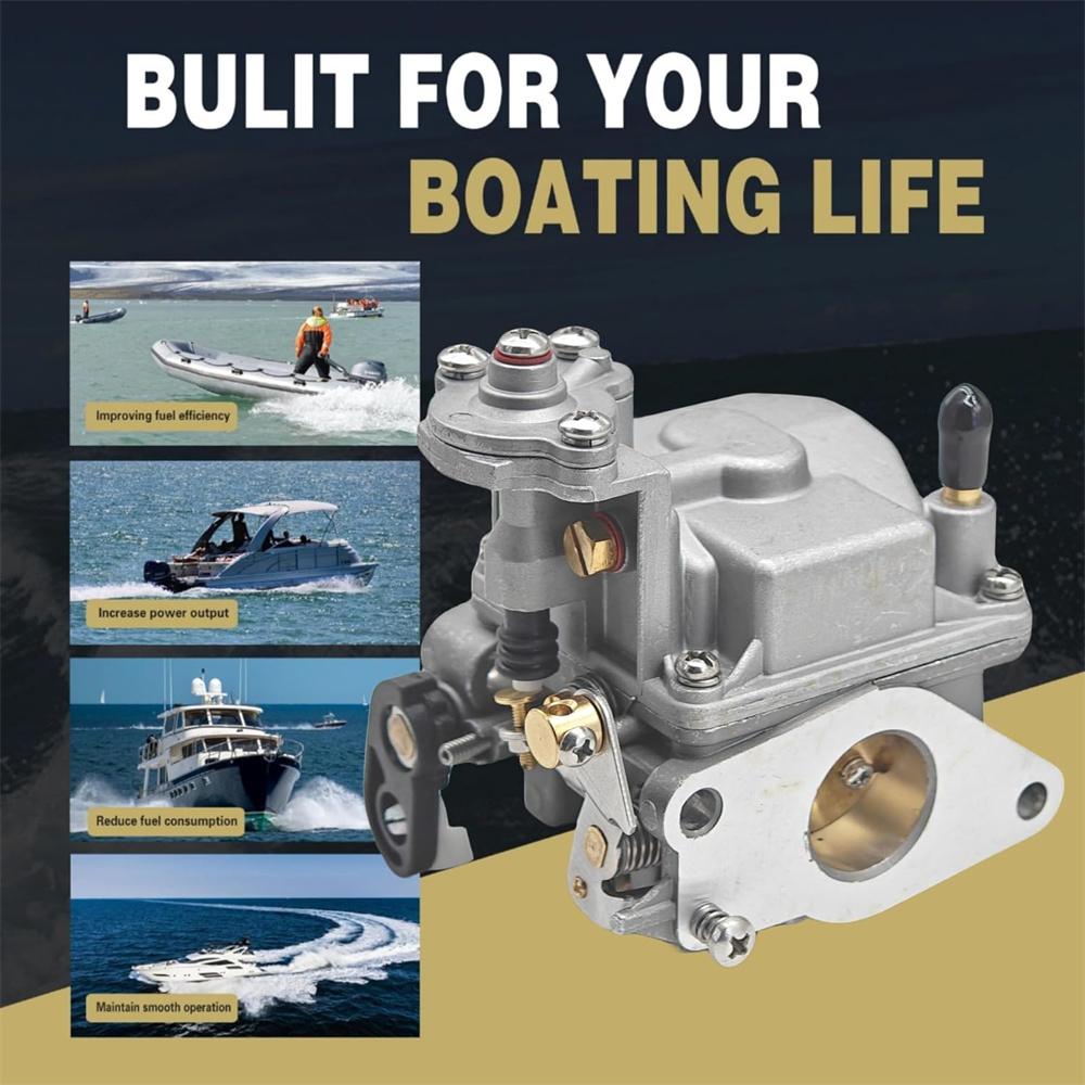 Boat Carburetor 66M-14301-11-00 Fit for Yamaha 15hp Outboard Engine 4 Stroke