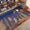 Custom Name Text Crystal Velvet Rug,Teenage Mutant Ninja Turtles Soft Plush Decorative Non Slip Floor Carpet