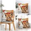 Thanksgiving Day Squirrel Pillow Cover Cute Funny Pillow Case For Sofa Car Home Decor Cushion Cover Soft Custom Pillowcases Gift