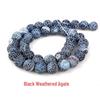Natural Weathered Agate Frosted Beads for DIY Jewelry Accessories