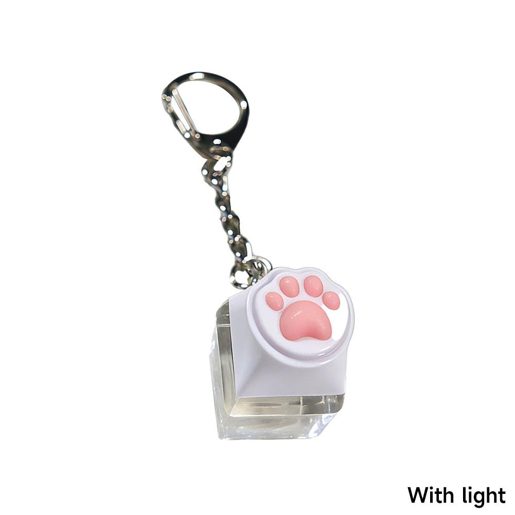 Cute Cat Claw Fingertip Decompression Pressure Toy Key Chain Key Ring Keycap Tester Back Bag Pendant Festival Gift For Couples