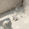 Sparkling Double-Layer Butterfly Necklace - 2021 Trendy Korean Choker with Cool Style Clavicle Chain