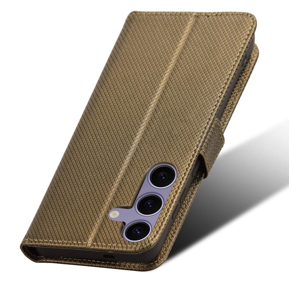 For Samsung Galaxy S25 Case PU Leather Diamond Texture Wallet Phone Cover