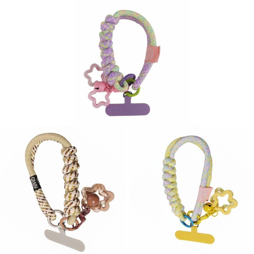 Star Keychain Woven Phone Strap Detachable Mobile Phone Charm Mobile Phone Lanyard Lanyard Patch