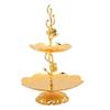 7PCS Metal Gold Cake Stand European Two Tiered Tray 2 Layer Cupcake Stand  Home Kitchen Use