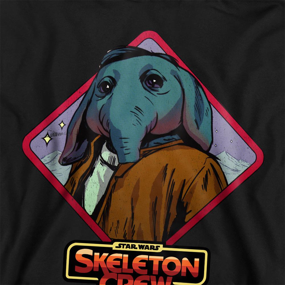 Star Wars: Skeleton Crew Childrens/Kids Neel Badge Hoodie