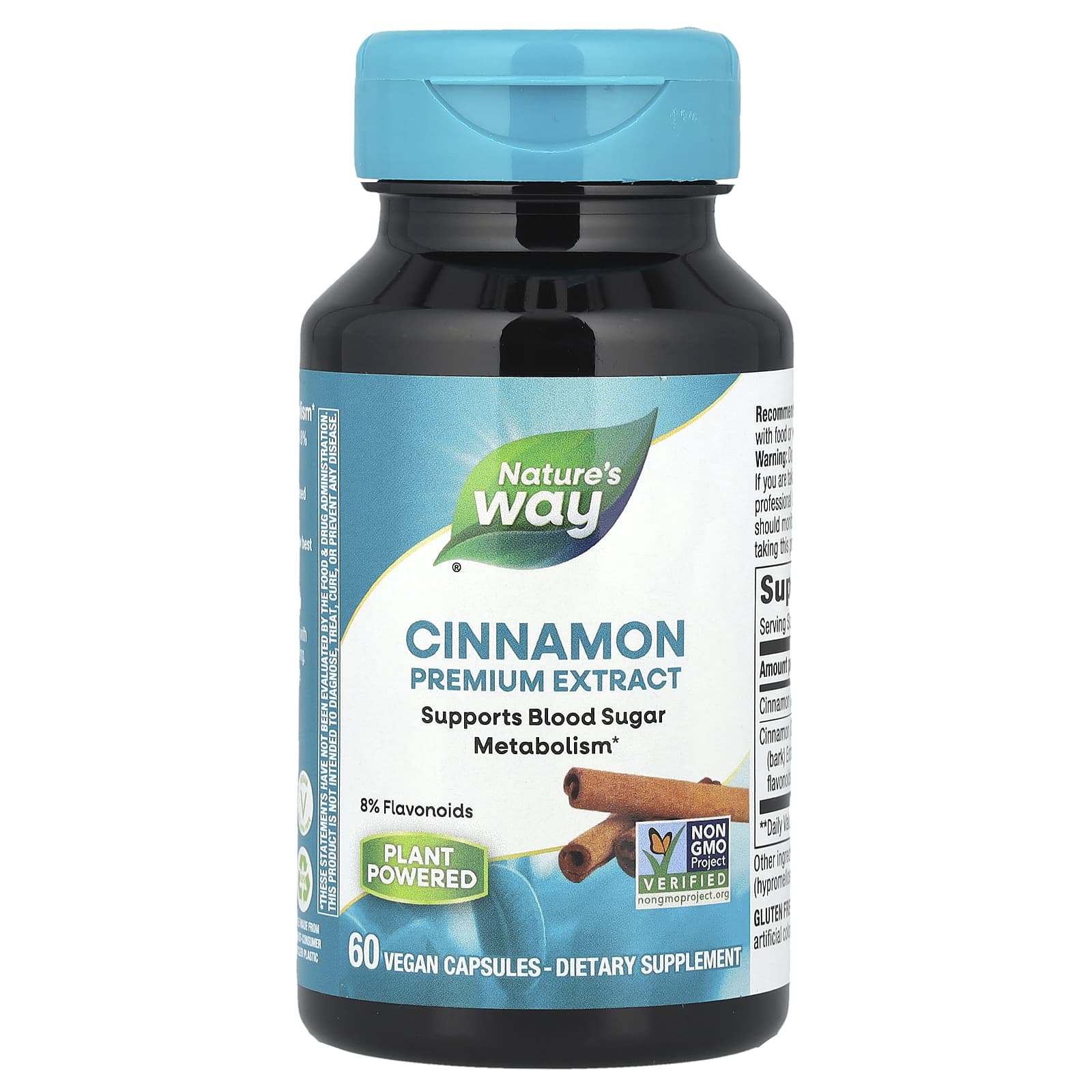 

Nature S Way, Cinnamon, Premium Extract, 60 Veggie Caps