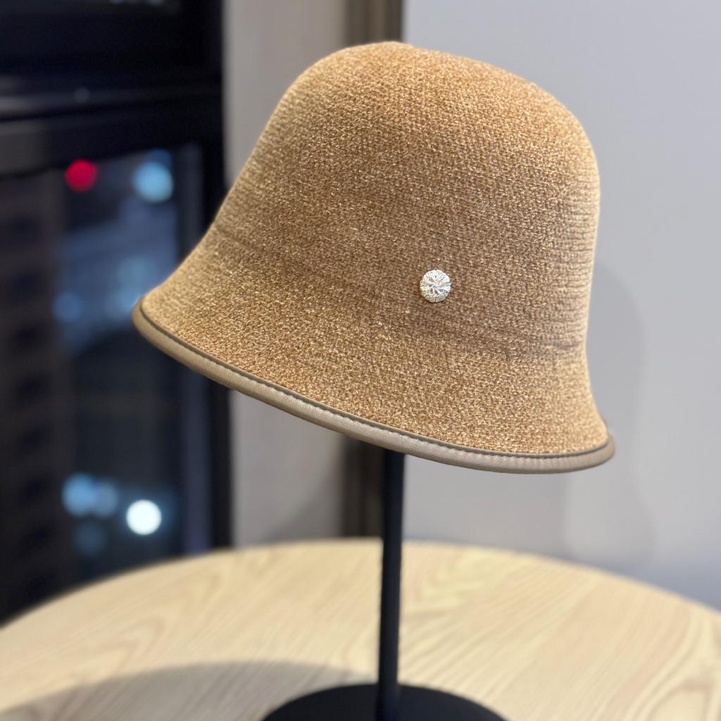 Autumn and Winter Korean Style Face-showing Small Fashionable Warm and Cold Proof Woolen Hat with Large Head Circumference
