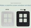 New Universal Pet Screen Door with Entry/Exit Control – Anti-Bite Design for Cats and Dogs
