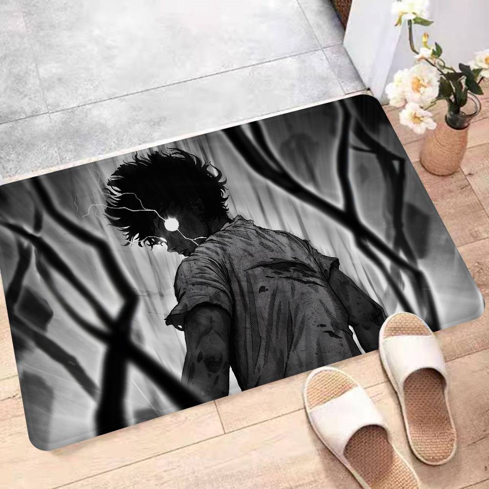 Anime Mob P-Psycho 100 Entrance Door Mat Nordic Style Bedroom Living Room Doormat Home Balcony Anti-Slip Modern Home Decor