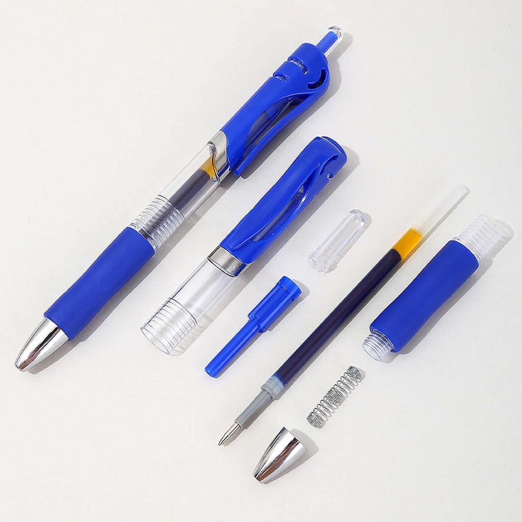 43 pixuri cu gel și; Set rezerve Papetarie Pix Kawaii Cerneala neagra/rosu/albastru 0,5 mm Pix albastru Rechizite scolare de birou