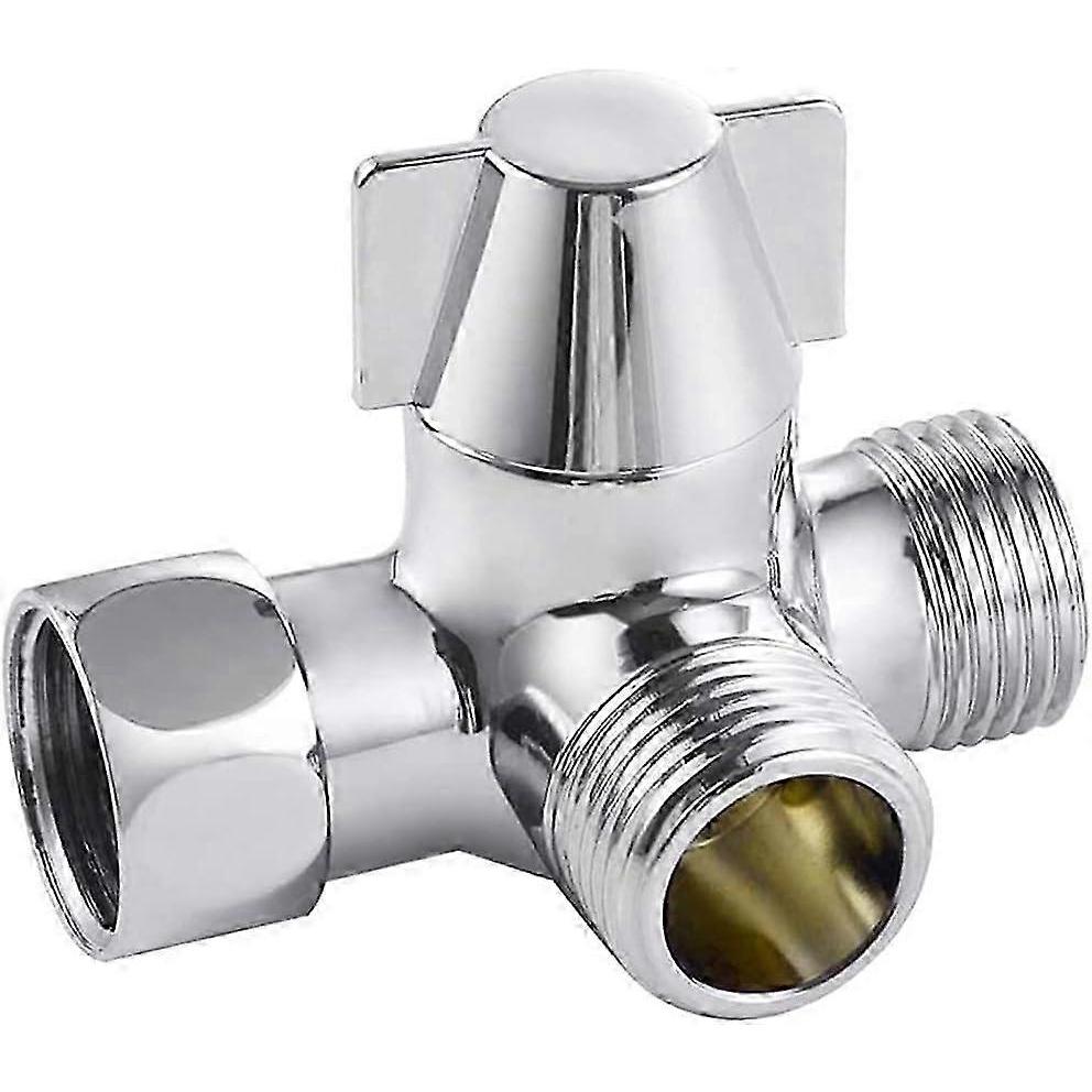 2025 newSolid Brass 3-Way Diverter Valve G1/2" - Shower/T-adapter Plumbing Fitting