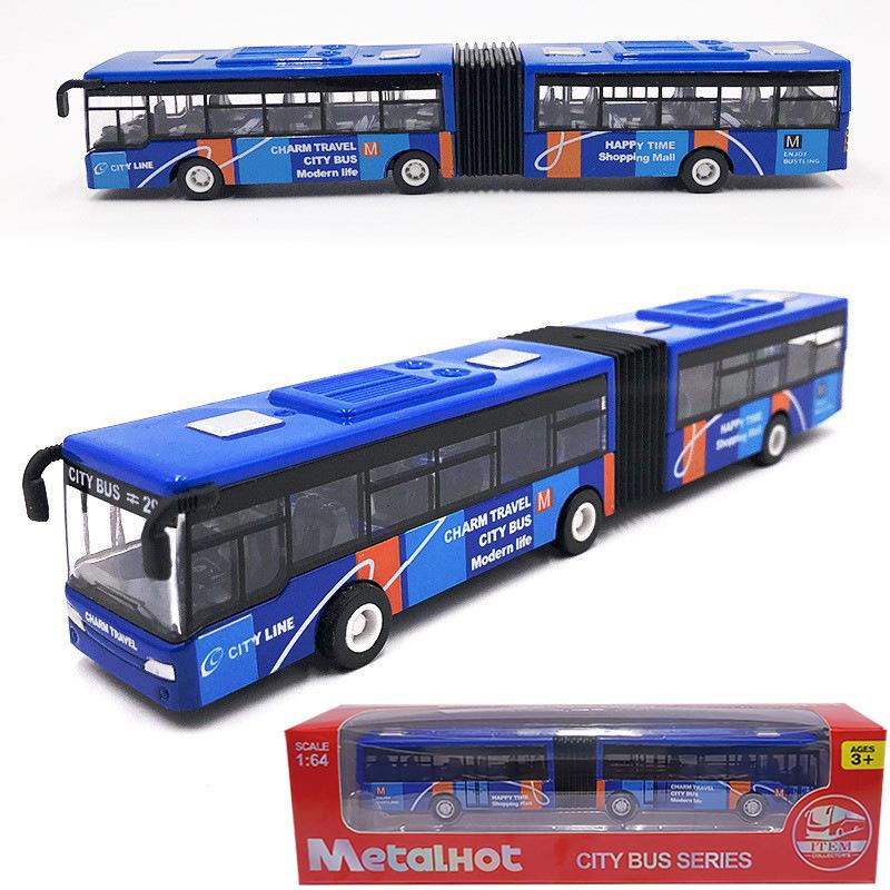 Model autobusu doubledecker v měřítku 1/64 - Slitina, hračka - Zatáhni a jeď pro nekonečnou zábavu - Ideální dárek pro děti - Autentická replika