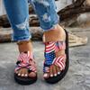 Spot Sommer Neu Dicke Sohle Farbkombination Klettverschluss Europäischer und Amerikanischer Berühmter Stil Strand Sandalen Damen