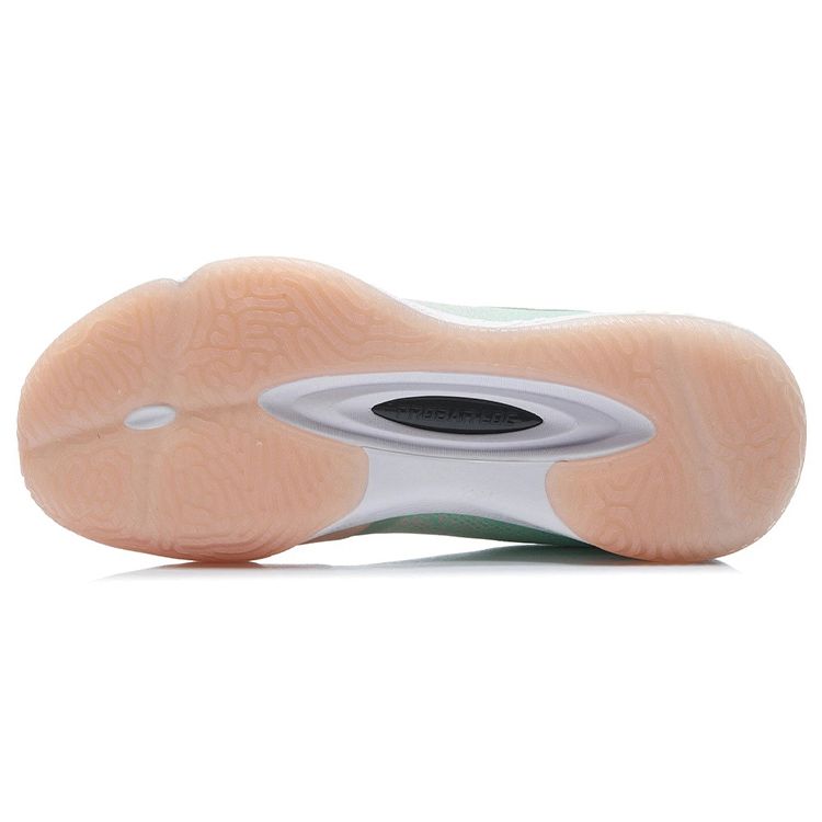 Li Ning Badminton Shoes Fabric Synthetic Leather Gradient Non-Slip Wear-Resistant Low-Top Women sneakers Fluorescent-Green AYTP022-4