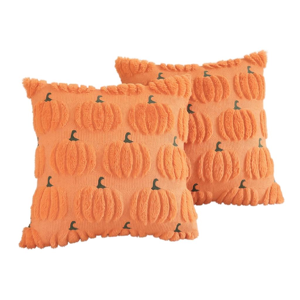 Halloween Pumpkin Cover Decorative Square Cushion Case for Couch Sofa Bed