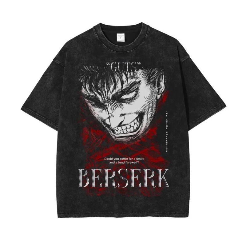 Cartoon Spell Battle Oversized Retro 3D Printed Loose Large Round Neck Cotton Short Sleeve T-Shirts Men’s