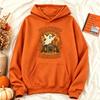 Retro Funny Halloween Ghost Hoodie Libarary Graphic Sweatshirt Bookish Gothic Unisex Streetwear Pullover Jumper for Her Hoodie