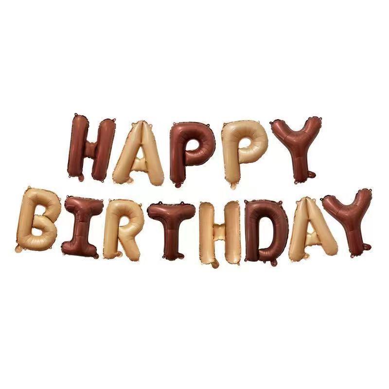 16-Inch English Letter Foil Balloon for Kids' Birthday Party Decor