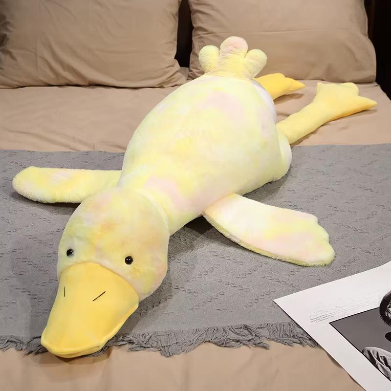 Cute Big White Goose PP Duck Plush ToySleep Pillow Cushion Soft Stuffed Animal Doll Birthday Gift for Girl55-155cm