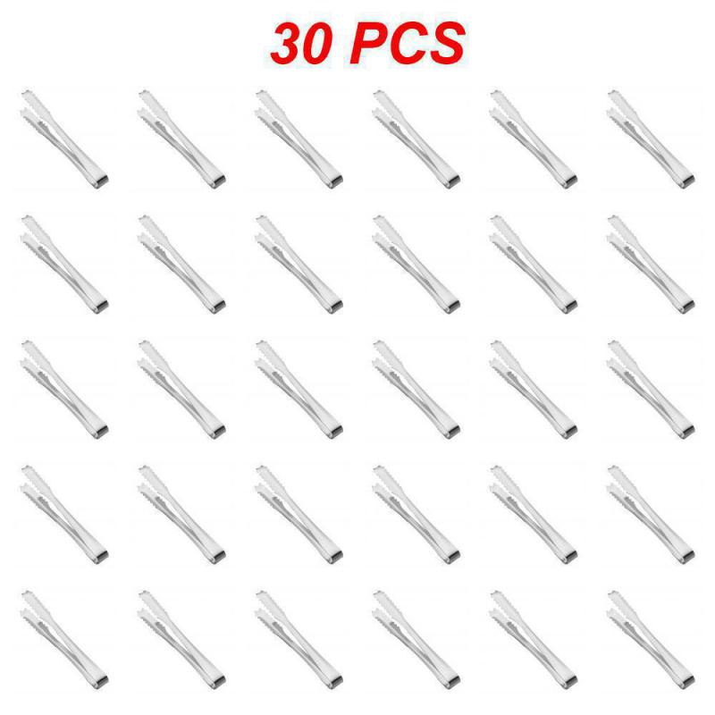 

20/30 шт. держатель для бара, высококачественный, устойчивый к падениям, в форме гребешка, мини-зажим для еды, кубик сахара, удобный, прочный, из нержавеющей стали