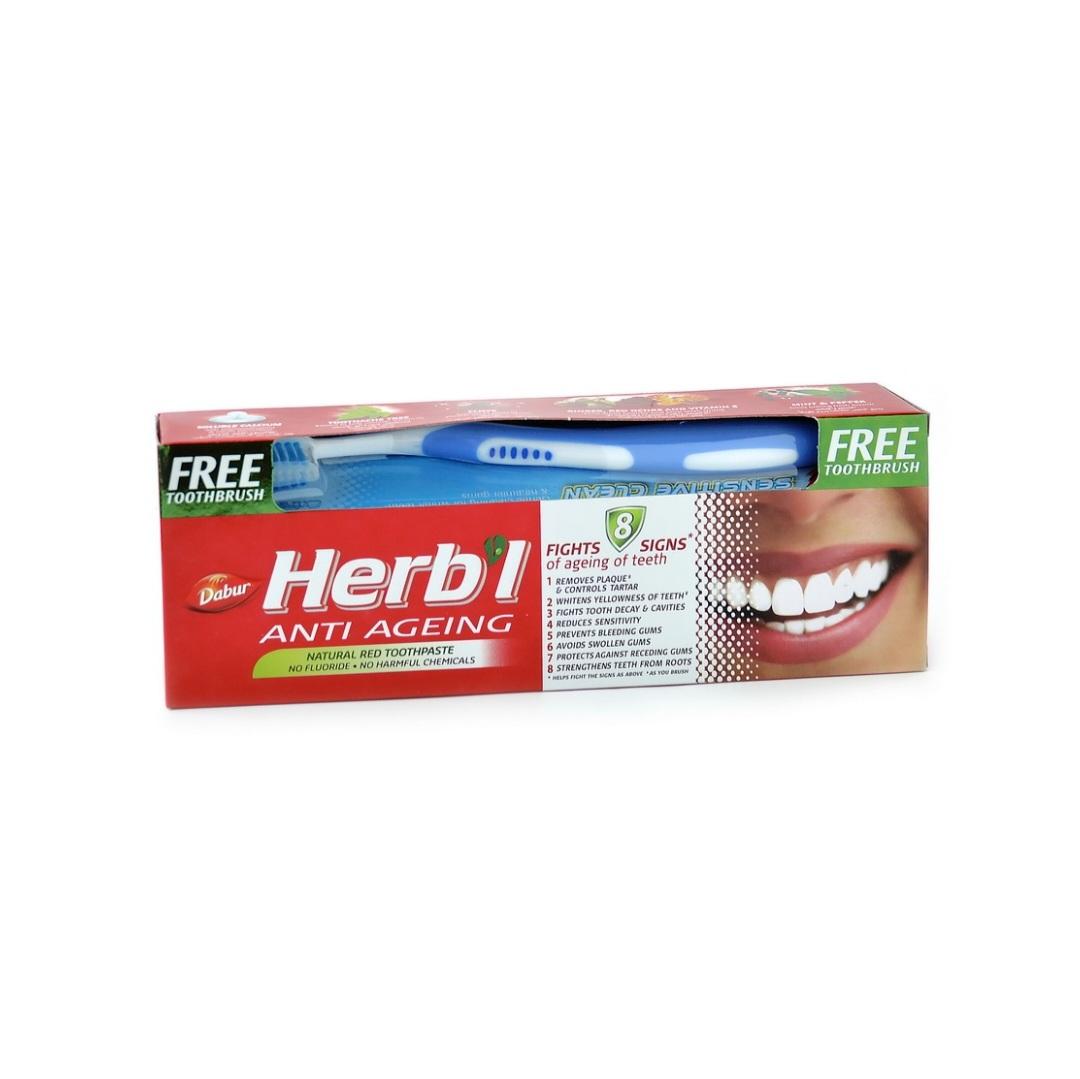 

HERB L Антивікова зубна паста + зубна щітка 1 pcs