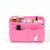 Multifunctional Women's Travel Felt Cosmetic Bag with Snap Closure, Large Capacity for Storage