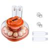 12 Egg Incubator, Automatic Egg Turner with LED Candler, Temperature & Humidity Control, 360° View Clear Window, Poultry Eggs Incubator for Home Farm,
