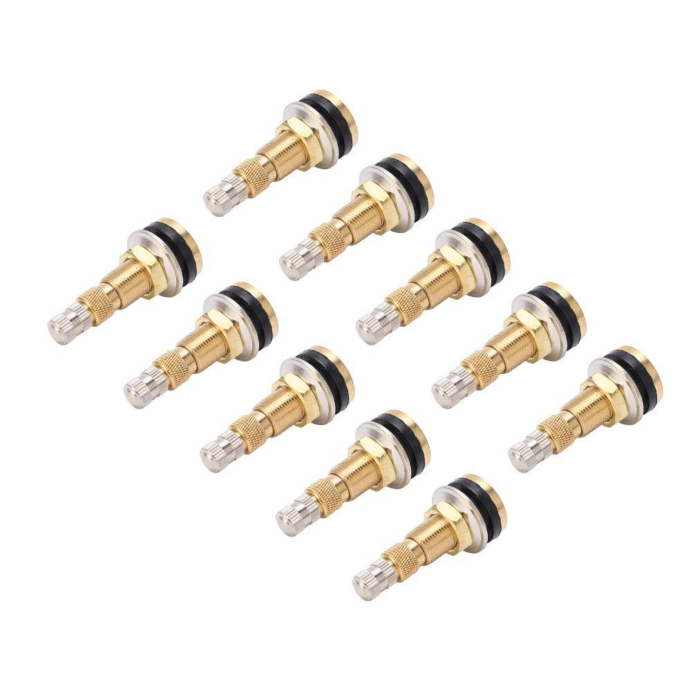 10 Pack Clamp-In TR618A Valve Stems Heavy-Duty Durable Tubeless Clamp Fast Flow Valve Core Air Liquid Valve Farm Machinery