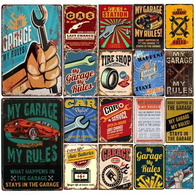 Lustiges Mechaniker-Ladenschild, Stundenlohn für Mechaniker, Reproduktion, Vintage-Metallschild aus Blech für Männerhöhle, Autos, Werkstatt, Garage, Wanddeko