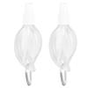 2 Pcs 50ml Travel Keychain Bottles Portable Plastic Clear Leakproof Refillable Empty Squeeze Container for Hand