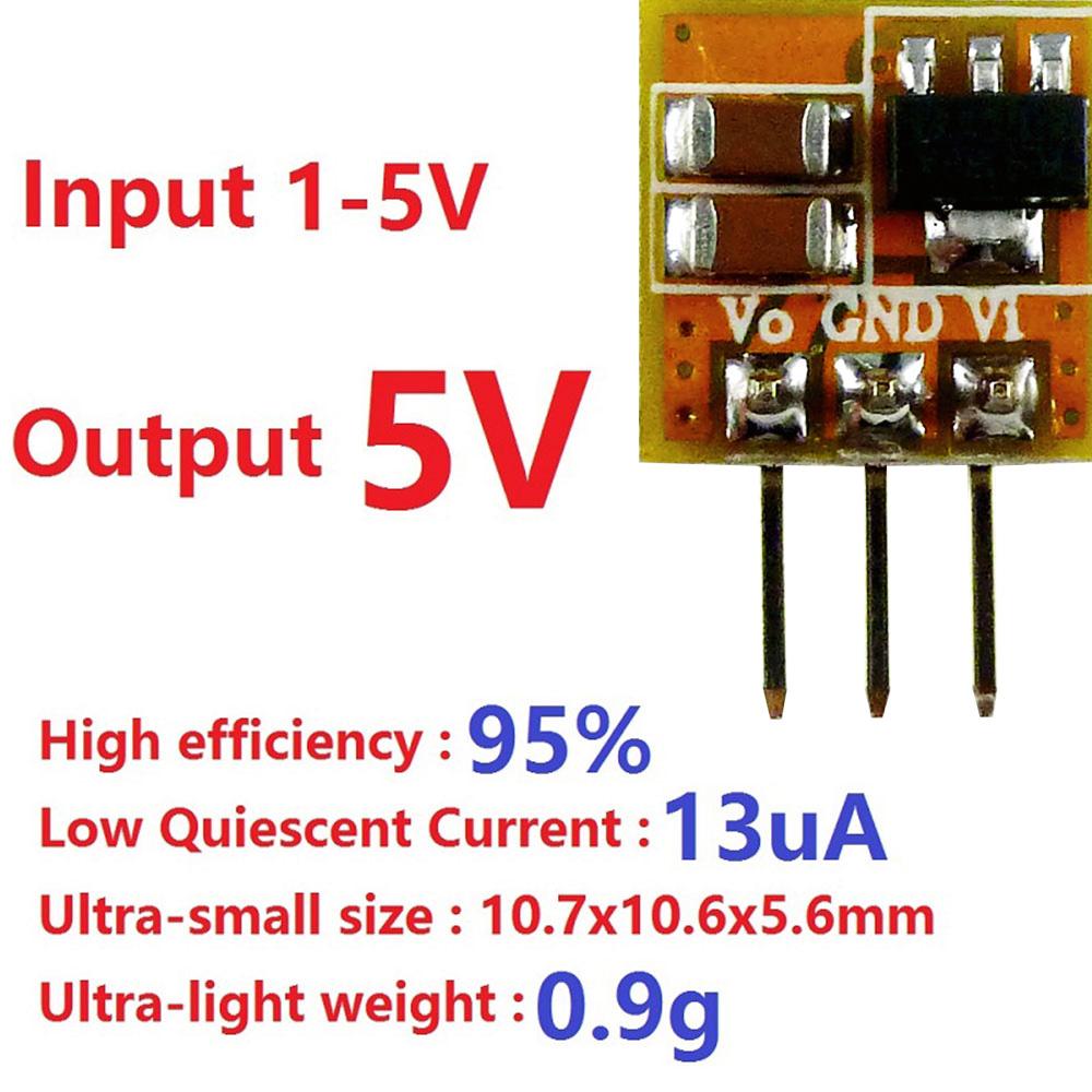 1.7-1V to 1V/1.1V/1V Boost Converter Module 91% Efficiency for AA/AAA Battery Motor Breadboard Power Supply With/Without Pin