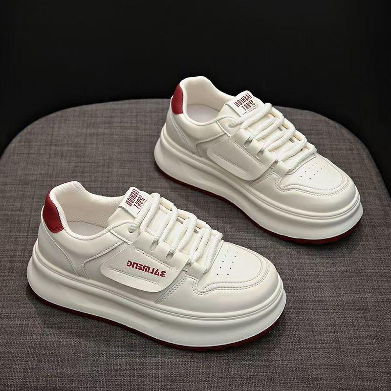 

Ankola red heightened platform lightweight board shoes autumn 22 new autumn and winter models hongjie 35